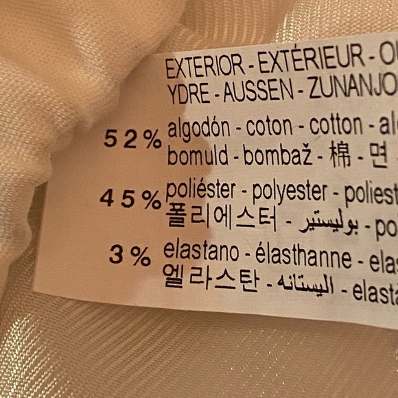 NWT. Zara Oyster White Long Bomber Jacket with Patch Pockets. Size XS. - Picture 8 of 10